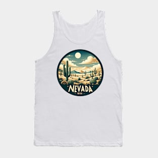 Vintage Nevada Desert 1930 Sticker Tank Top